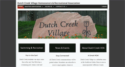 Desktop Screenshot of dutchcreekhoa.com